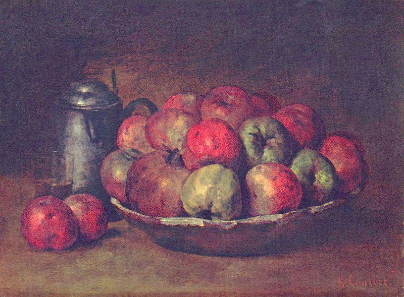 Gustave Courbet Still Life with Apples and a Pomegranate oil painting picture